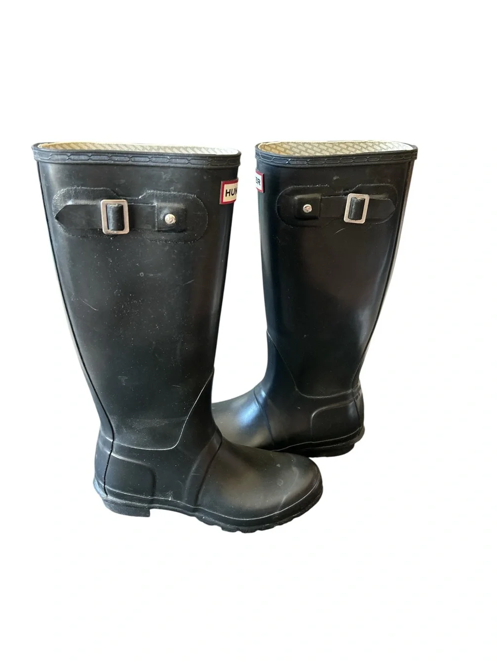 Hunter Black Gloss Original Tall Rain Boots